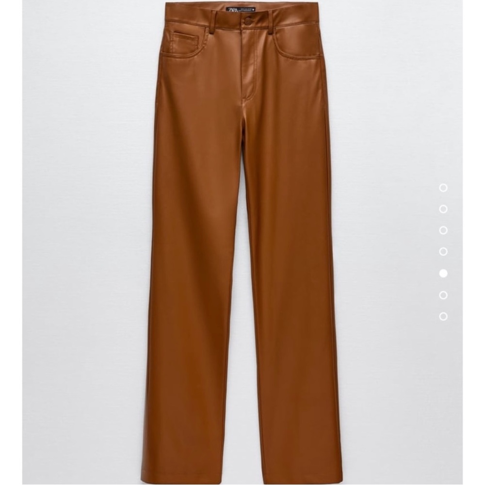 Zara faux leather pants